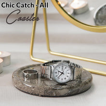 Load image into Gallery viewer, Premium Marble Depth Design Coaster Plates Set of 4 Luxury Table Coasters, Marble Coasters