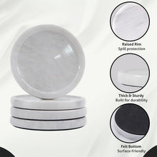 Load image into Gallery viewer, Premium Marble Depth Design Coaster Plates Set of 4 Luxury Table Coasters, Marble Coasters