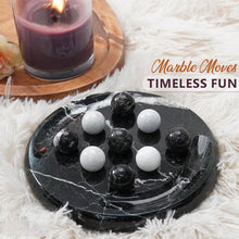 Load image into Gallery viewer, Marble Tic Tac Toe Game Set Handmade Strategy Board Games for Coffee Table Decor