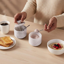 Load image into Gallery viewer, Salt Cellar Set of 2 with Spoon Premium Kitchen Tabletop Salt & Spice Accessory