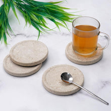 Load image into Gallery viewer, Premium Marble Depth Design Coaster Plates Set of 4 Luxury Table Coasters, Marble Coasters