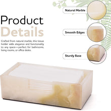 Load image into Gallery viewer, Radicaln Marble Tissue Box Cover Rectangle for Bathroom & Office Desk 10 in Handmade,Tissue Holder for Bathroom & Vanity Counter Decor, Napkin Holder, Felt Base Protection, Gift Ready