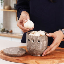 Load image into Gallery viewer, garlic storage, garlic container , garlic holder
