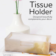 Load image into Gallery viewer, Radicaln Marble Tissue Box Cover Rectangle for Bathroom & Office Desk 10 in Handmade,Tissue Holder for Bathroom & Vanity Counter Decor, Napkin Holder, Felt Base Protection, Gift Ready