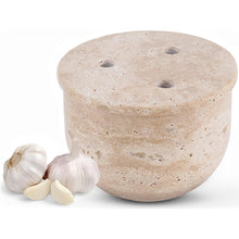 Load image into Gallery viewer, Marble Handcrafted Garlic Keepers Natural Marble Garlic Storage Jar Garlic Container for Counter