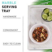 Load image into Gallery viewer, marble serving tray, bathroom tray, coffee table tray, decorative tray