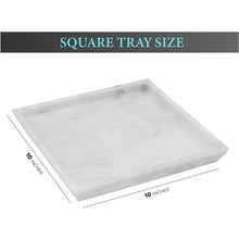 Load image into Gallery viewer, marble serving tray, bathroom tray, coffee table tray, decorative tray