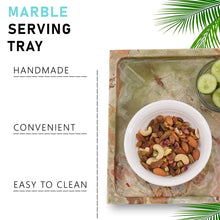 Load image into Gallery viewer, marble serving tray, bathroom tray, coffee table tray, decorative tray