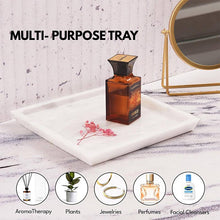 Load image into Gallery viewer, marble serving tray, bathroom tray, coffee table tray, decorative tray