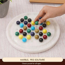 Load image into Gallery viewer, marble solitaire, peg solitaire, marble peg solitaire