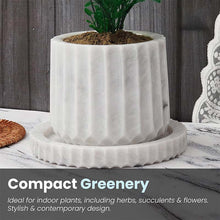 Load image into Gallery viewer, planter, indoor planter, marble planter, home decor