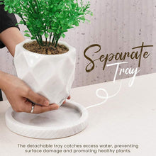 Load image into Gallery viewer, planter, indoor planter, marble planter, home decor