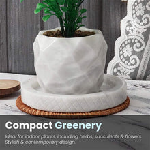 Load image into Gallery viewer, planter, indoor planter, marble planter, home decor