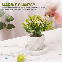 Load image into Gallery viewer, planter, indoor planter, marble planter, home decor