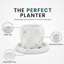 Load image into Gallery viewer, planter, indoor planter, marble planter, home decor