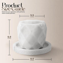 Load image into Gallery viewer, planter, indoor planter, marble planter, home decor