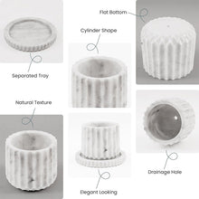 Load image into Gallery viewer, planter, indoor planter, marble planter, home decor