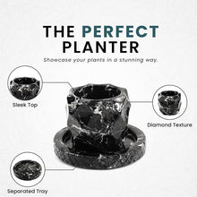 Load image into Gallery viewer, planter, indoor planter, marble planter, home decor