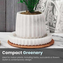 Load image into Gallery viewer, planter, indoor planter, marble planter, home decor