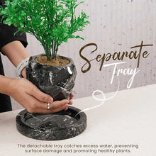 Load image into Gallery viewer, planter, indoor planter, marble planter, home decor