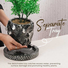 Load image into Gallery viewer, planter, indoor planter, marble planter, home decor
