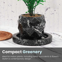 Load image into Gallery viewer, planter, indoor planter, marble planter, home decor