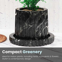 Load image into Gallery viewer, planter, indoor planter, marble planter, home decor