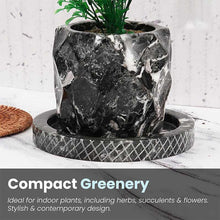 Load image into Gallery viewer, planter, indoor planter, marble planter, home decor