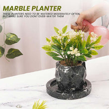 Load image into Gallery viewer, planter, indoor planter, marble planter, home decor