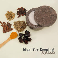Load image into Gallery viewer, Marble Salt Cellar Big with Magnetic Lid Handmade Kitchen Salt & Spice Container