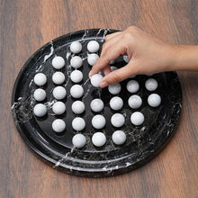 Load image into Gallery viewer, Peg Solitaire 10” Marble Puzzle Game, Marble Peg Solitaire Board Game, Marble Solitaire Puzzle
