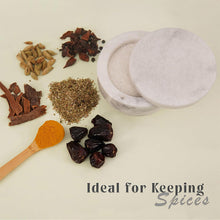 Load image into Gallery viewer, Marble Salt Cellar Big with Magnetic Lid Handmade Kitchen Salt & Spice Container
