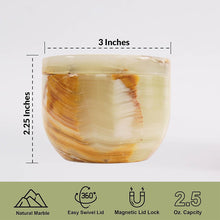 Load image into Gallery viewer, Marble Salt Cellar Small with Magnetic Lid Handmade Kitchen Salt & Spice Container