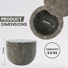 Load image into Gallery viewer, Marble Salt Cellar Big with Magnetic Lid Handmade Kitchen Salt & Spice Container