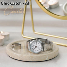 Load image into Gallery viewer, Premium Marble Depth Design Coaster Plates Set of 4 Luxury Table Coasters, Marble Coasters