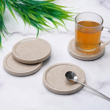 Load image into Gallery viewer, Premium Marble Depth Design Coaster Plates Set of 4 Luxury Table Coasters, Marble Coasters