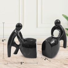Load image into Gallery viewer, stoneman bookends, decorative bookends, marble bookends