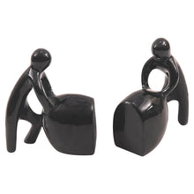 Load image into Gallery viewer, stoneman bookends, decorative bookends, marble bookends