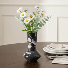 Load image into Gallery viewer, Marble Vase for Flowers 20cm, Handmade Flower Vase, Elegant Home Decor Vase, Modern Decorative Vases for Living Room, Bedroom Shelf &amp; Table Centerpiece
