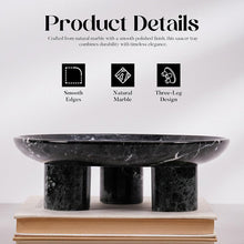 Load image into Gallery viewer, Marble Tray with Legs 10" Decorative Bathroom Vanity Tray | decorative tray
