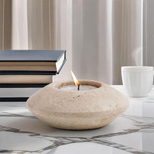 Load image into Gallery viewer, Tea Light Candle Holders Set of 3 – Handcrafted Natural Marble Tealight &amp; Votive Holders
