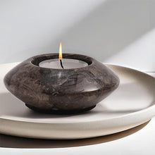 Load image into Gallery viewer, Tea Light Candle Holders Set of 3 – Handcrafted Natural Marble Tealight &amp; Votive Holders
