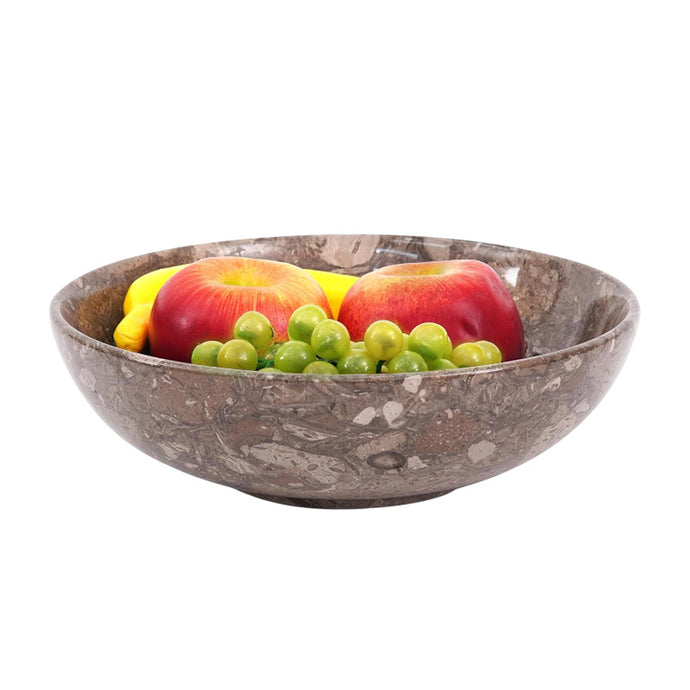Marble Fruit Bowl Without Stand - Kitchen Serving Bowl