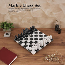 Load image into Gallery viewer, Modern Chess Set – Handcrafted Borderless Marble Chess Board
