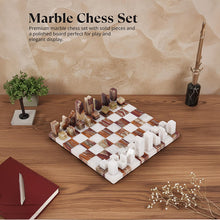 Load image into Gallery viewer, Modern Chess Set – Handcrafted Borderless Marble Chess Board
