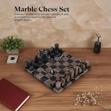 Load image into Gallery viewer, Modern Chess Set – Handcrafted Borderless Marble Chess Board
