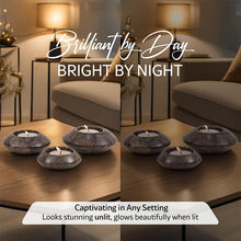 Load image into Gallery viewer, Tea Light Candle Holders Set of 3 – Handcrafted Natural Marble Tealight &amp; Votive Holders

