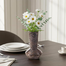 Load image into Gallery viewer, Marble Vase for Flowers 20cm, Handmade Flower Vase, Elegant Home Decor Vase, Modern Decorative Vases for Living Room, Bedroom Shelf &amp; Table Centerpiece
