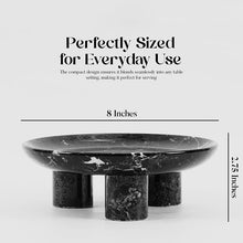Load image into Gallery viewer, Marble Tray with Legs 10" Decorative Bathroom Vanity Tray | decorative tray
