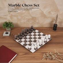 Load image into Gallery viewer, Modern Chess Set – Handcrafted Borderless Marble Chess Board
